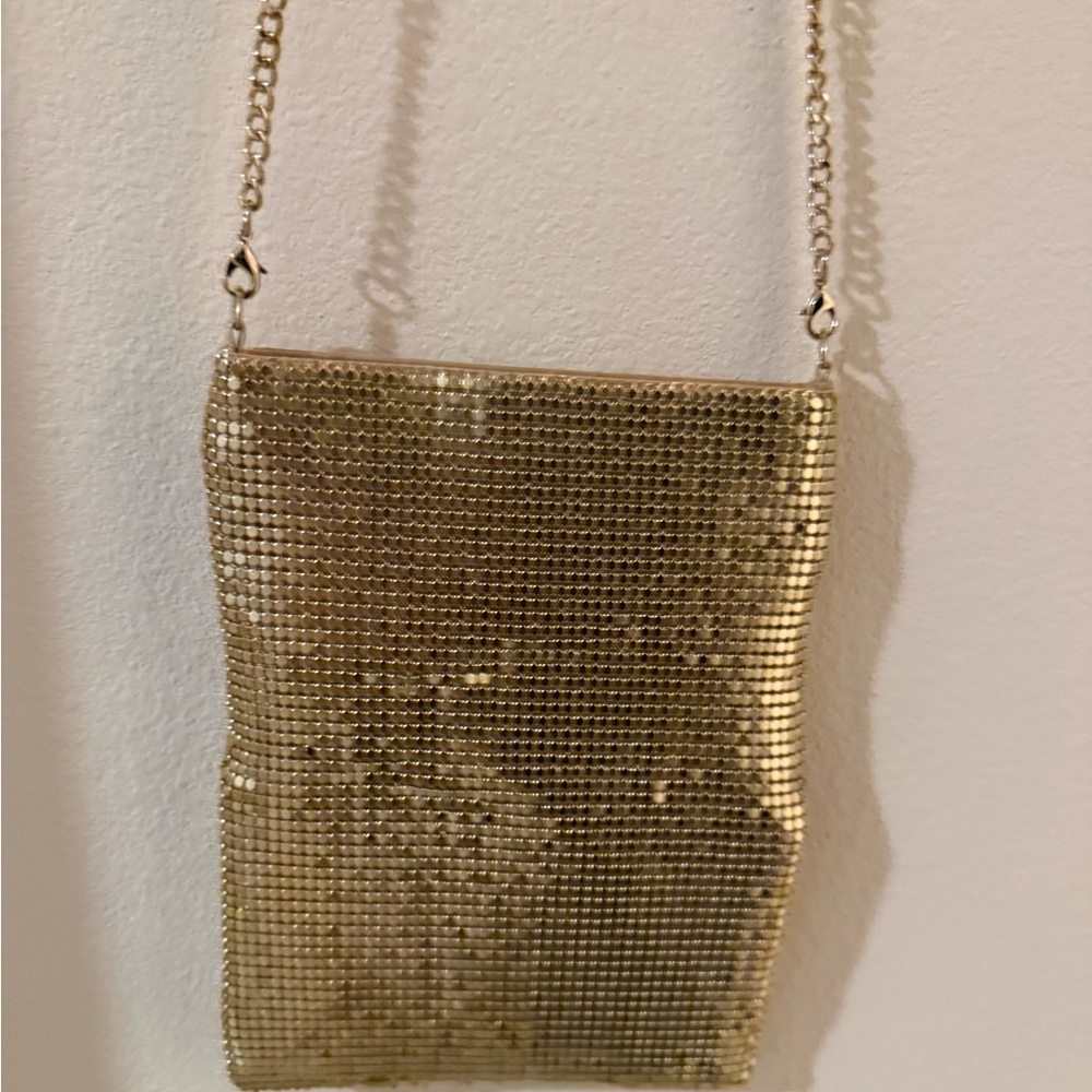 Gold Mesh Evening Bag